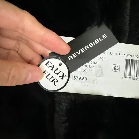 Reversible Faux Fur Jacket - Size XL - Picture 4 of 8